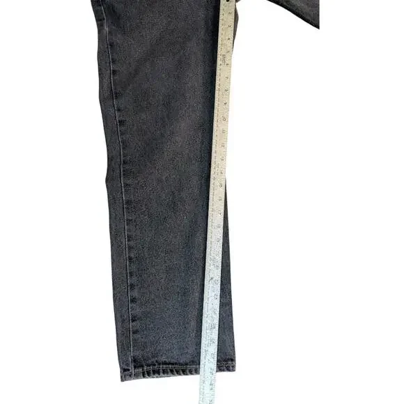 Levis 501 Jeans Mens 36x30 Pants Black Wash Workwear Faded Button Fly #499 - Picture 4 of 14